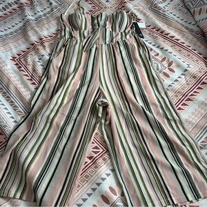 Nwt women’s As you wish romper jumpsuit striped romper xl
